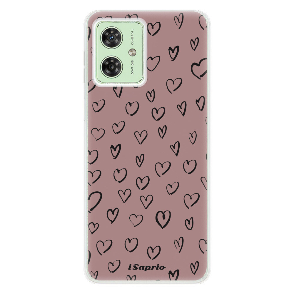 Odolné silikónové puzdro iSaprio - Heart Dark - Motorola Moto G54 5G / G54 5G Power Edition