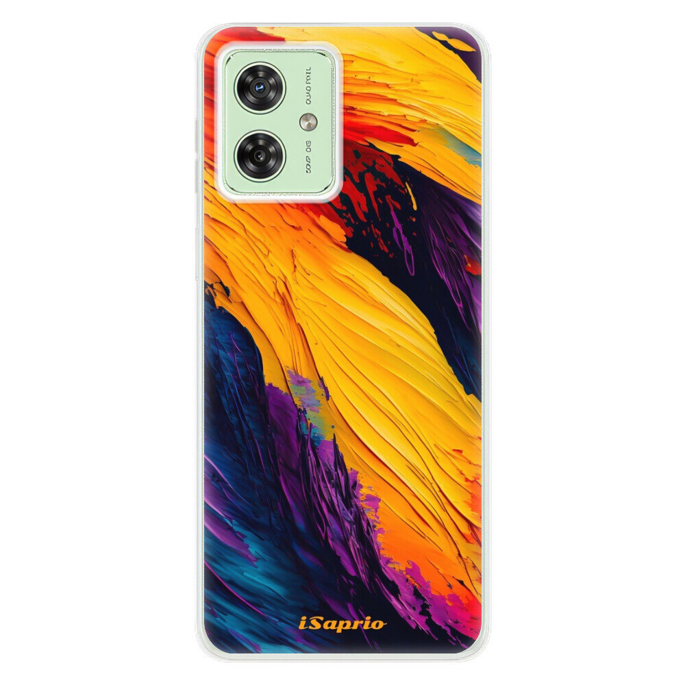 Odolné silikónové puzdro iSaprio - Orange Paint - Motorola Moto G54 5G / G54 5G Power Edition