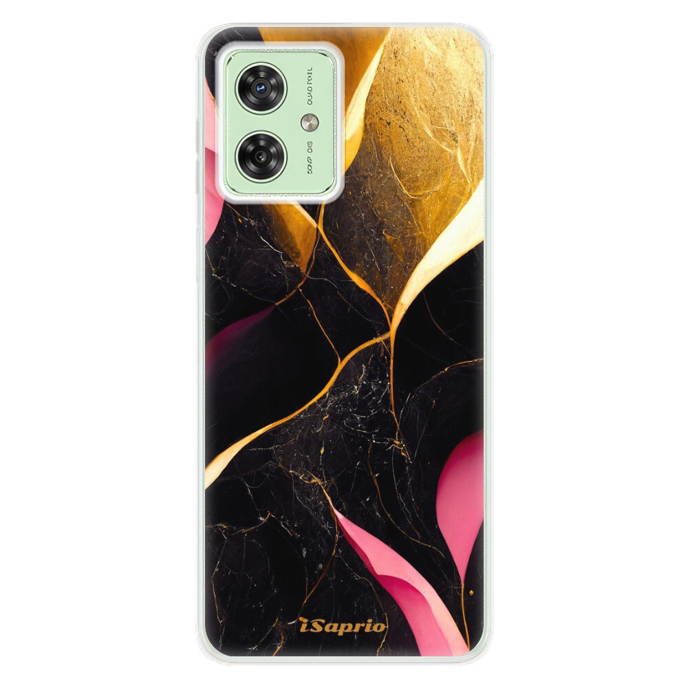 Odolné silikónové puzdro iSaprio - Gold Pink Marble - Motorola Moto G54 5G / G54 5G Power Edition