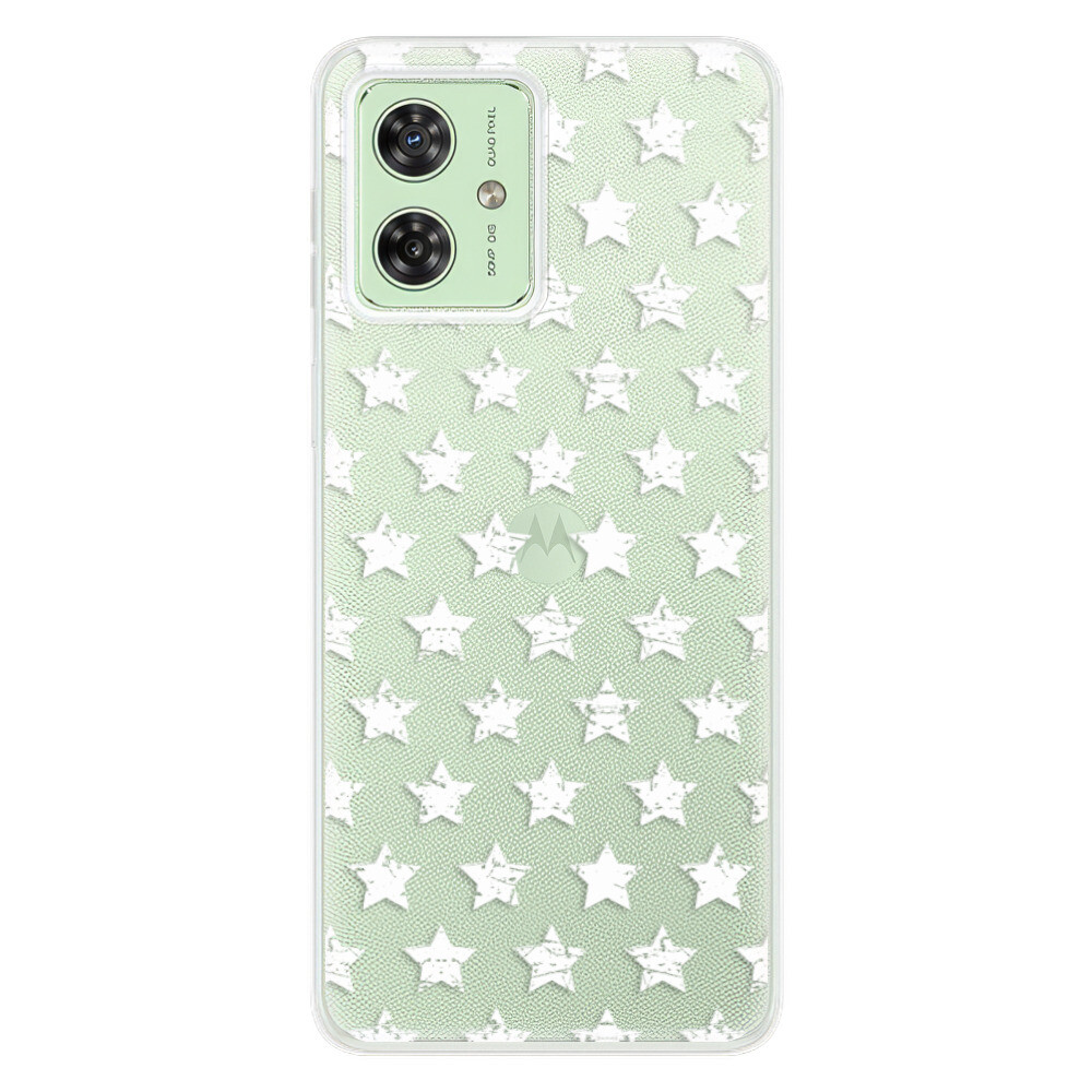 Odolné silikónové puzdro iSaprio - Stars Pattern - white - Motorola Moto G54 5G / G54 5G Power Edition