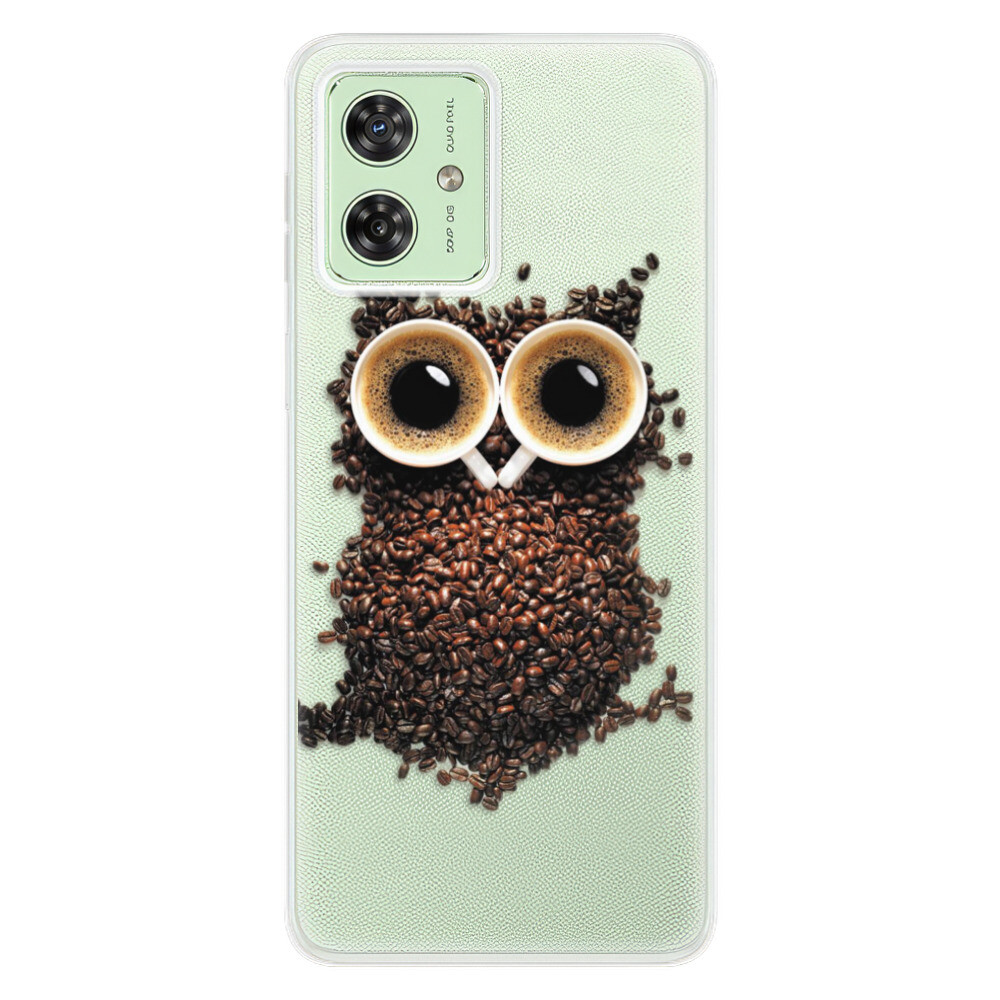 Odolné silikónové puzdro iSaprio - Owl And Coffee - Motorola Moto G54 5G / G54 5G Power Edition