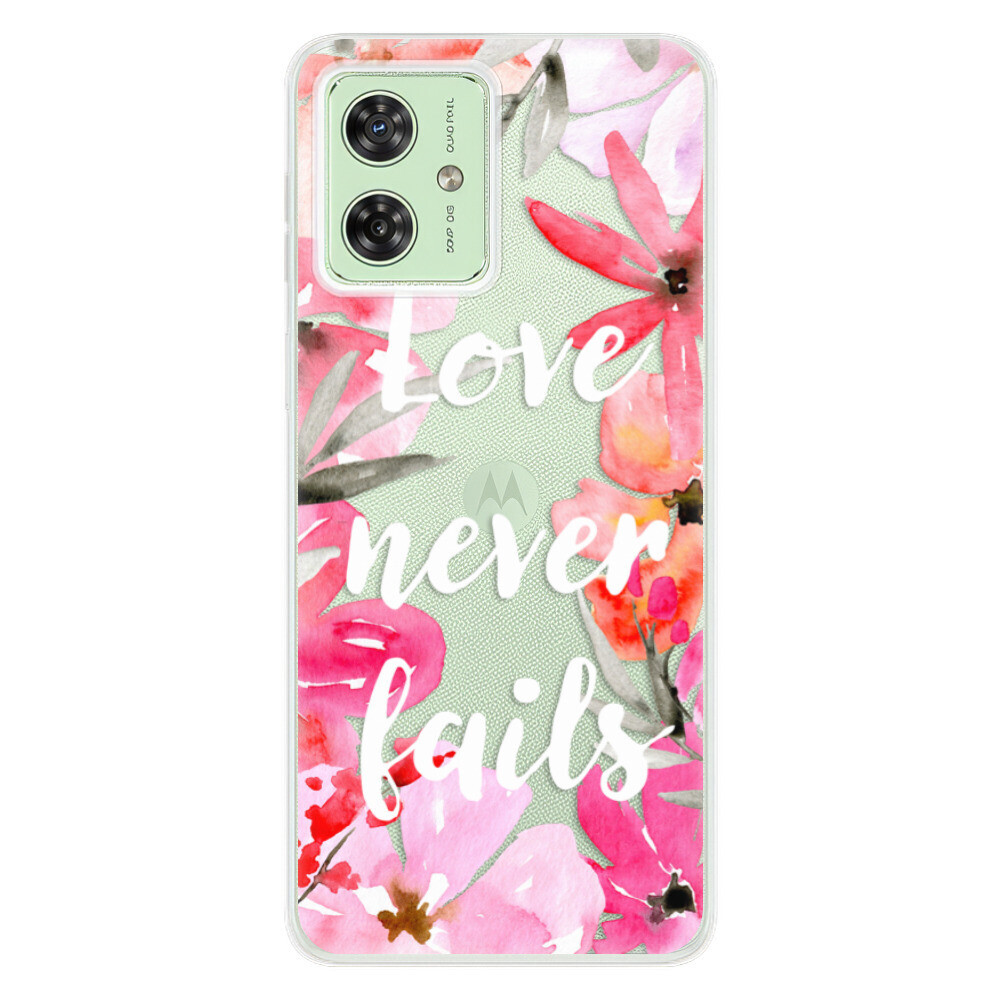 Odolné silikónové puzdro iSaprio - Love Never Fails - Motorola Moto G54 5G / G54 5G Power Edition