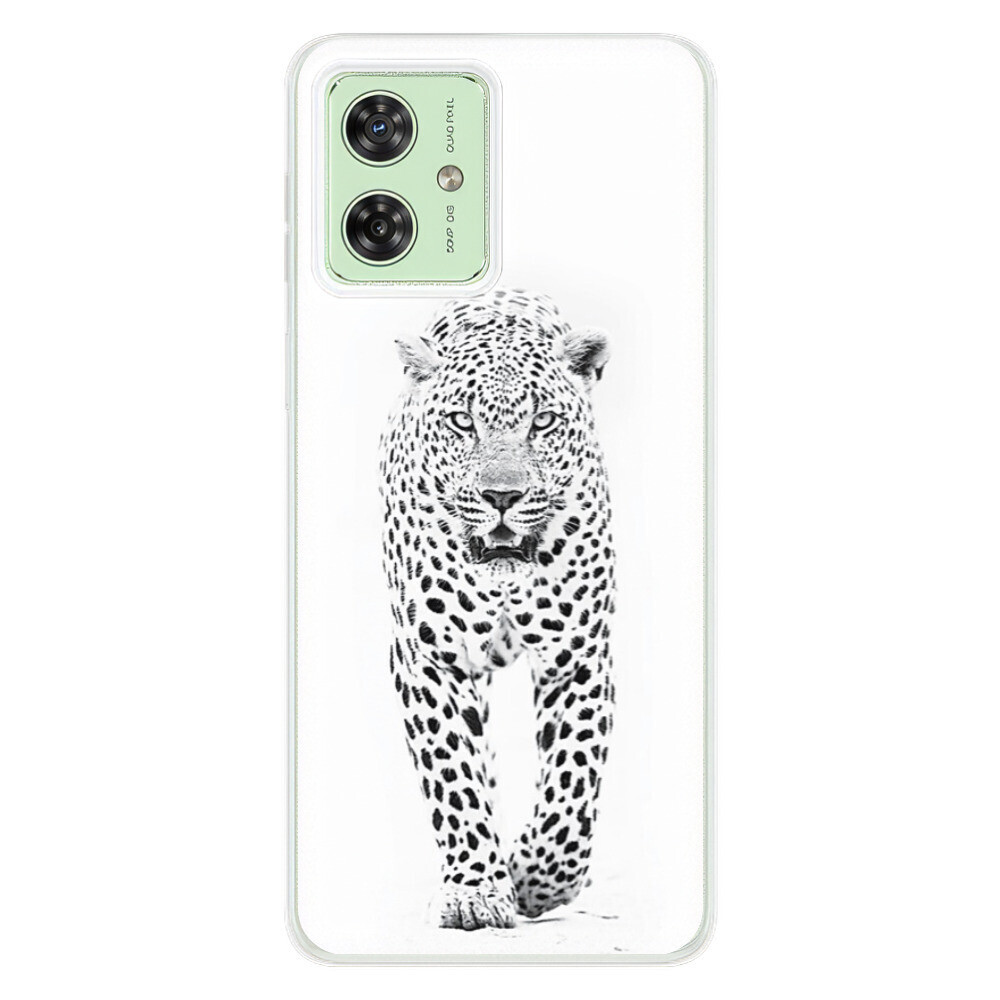 Odolné silikónové puzdro iSaprio - White Jaguar - Motorola Moto G54 5G / G54 5G Power Edition