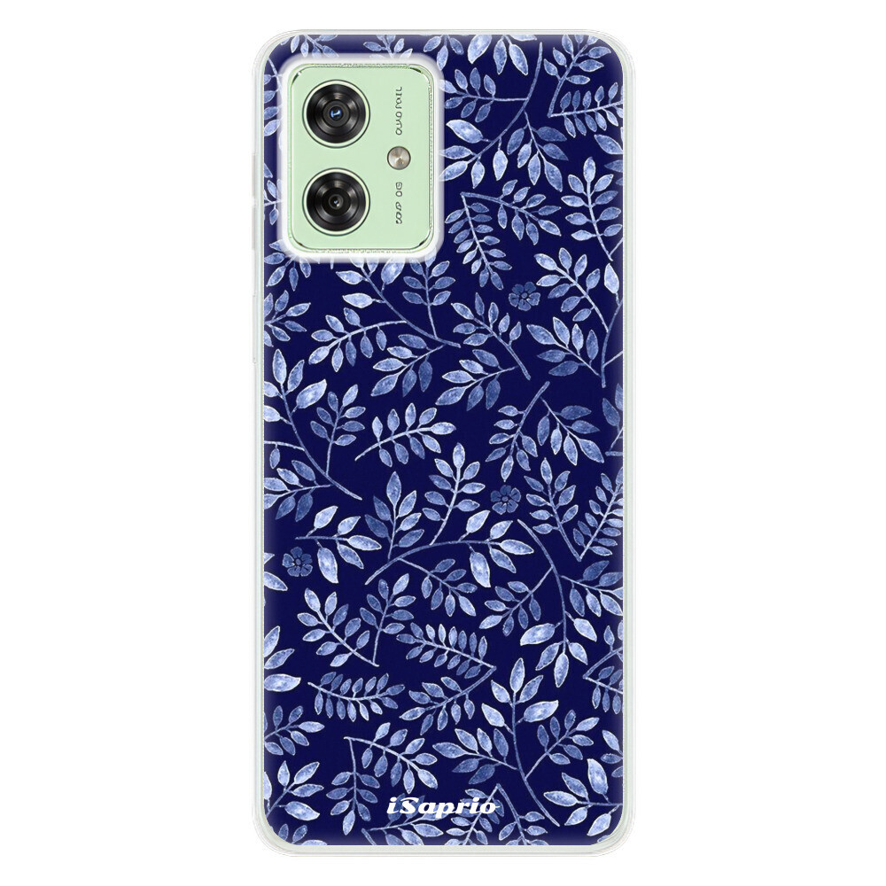 Odolné silikónové puzdro iSaprio - Blue Leaves 05 - Motorola Moto G54 5G / G54 5G Power Edition