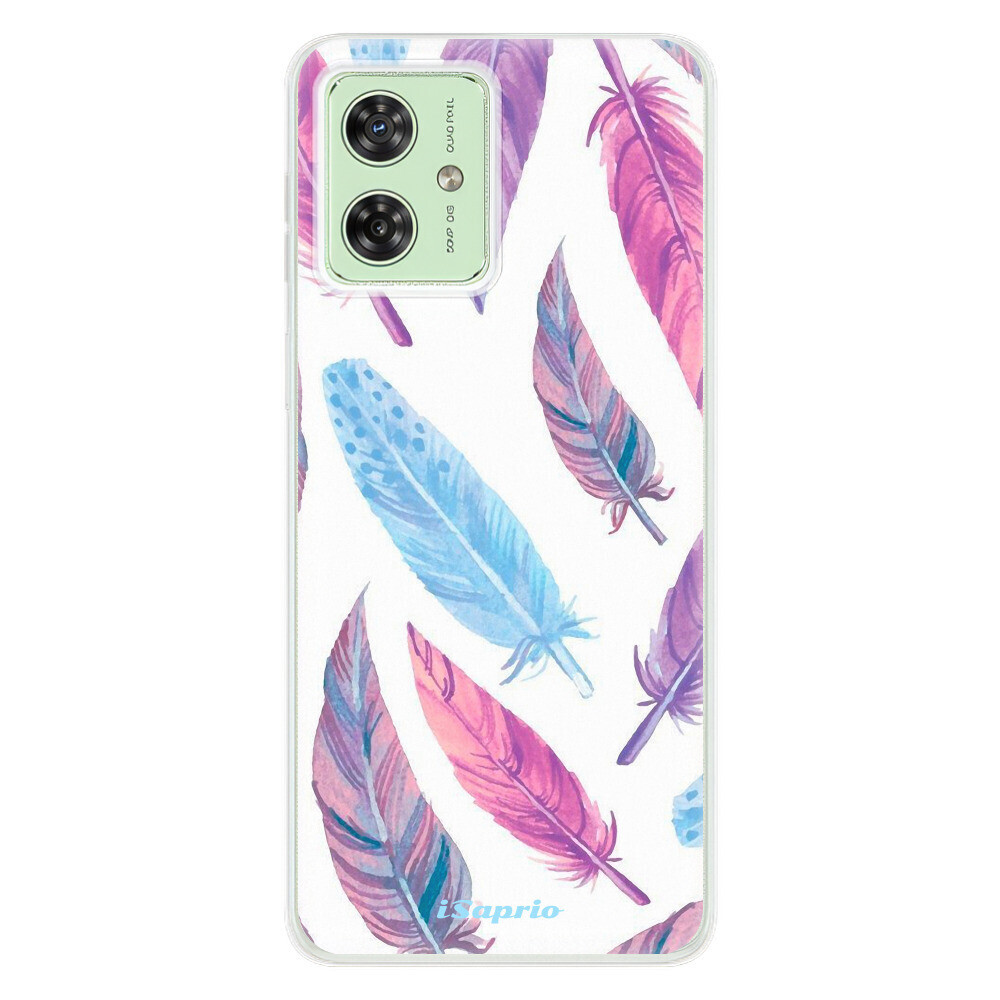 Odolné silikónové puzdro iSaprio - Feather Pattern 10 - Motorola Moto G54 5G / G54 5G Power Edition
