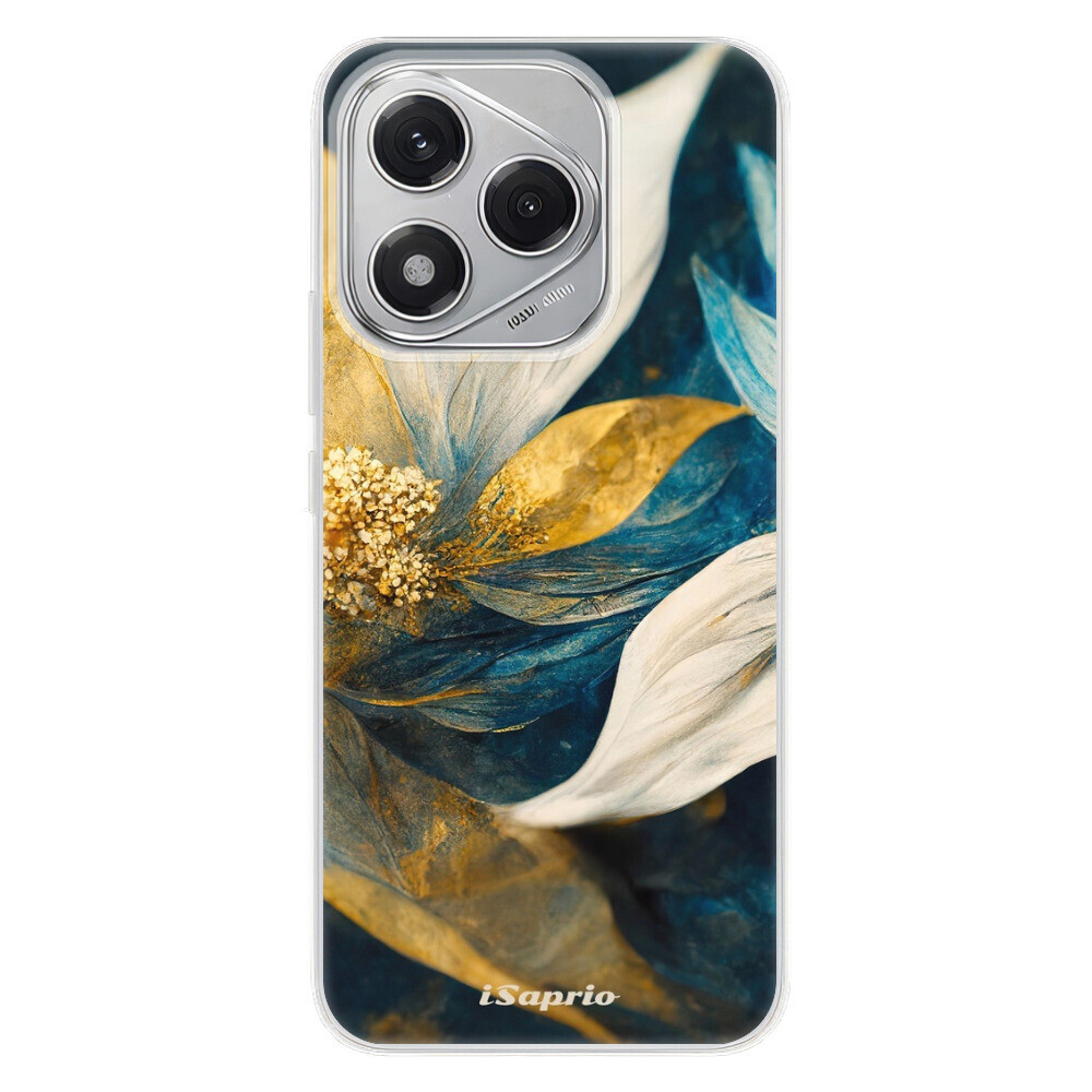Odolné silikónové puzdro iSaprio - Gold Petals - Honor 400 Lite