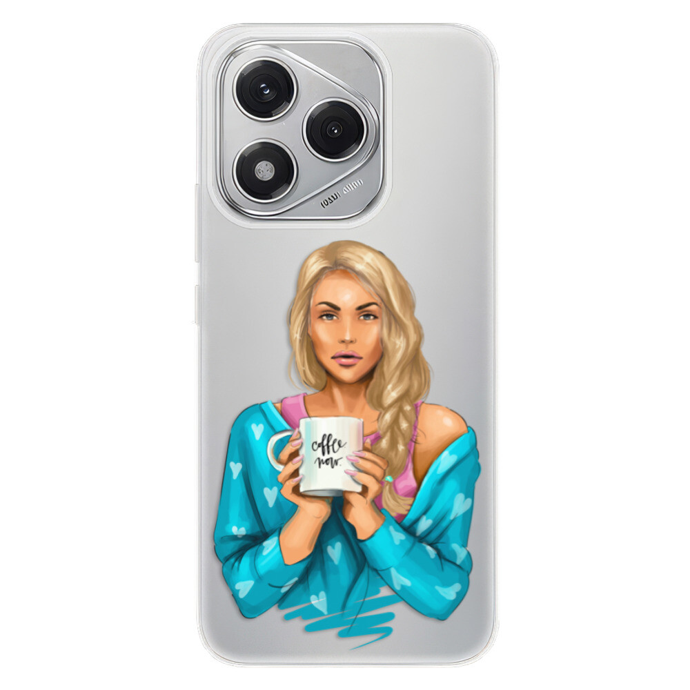 Odolné silikónové puzdro iSaprio - Coffe Now - Blond - Honor 400 Lite