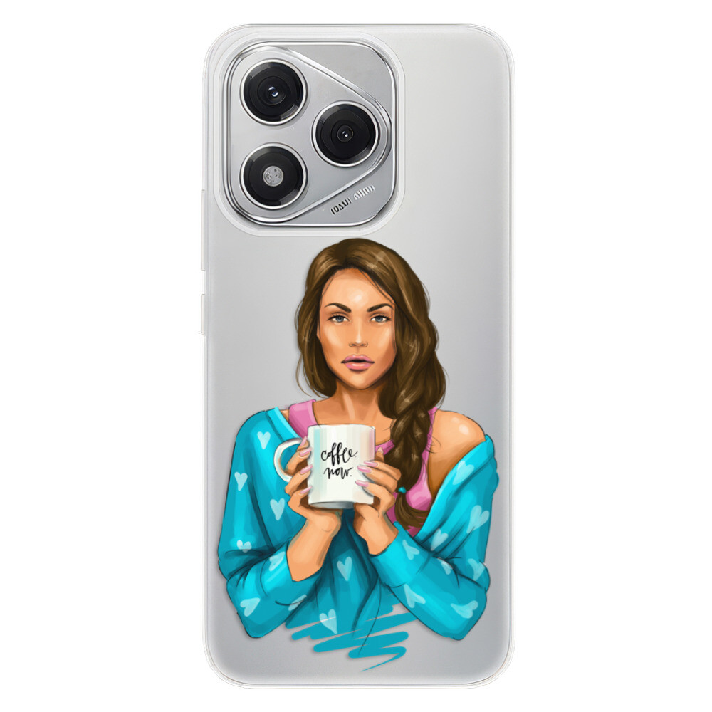 Odolné silikónové puzdro iSaprio - Coffe Now - Brunette - Honor 400 Lite