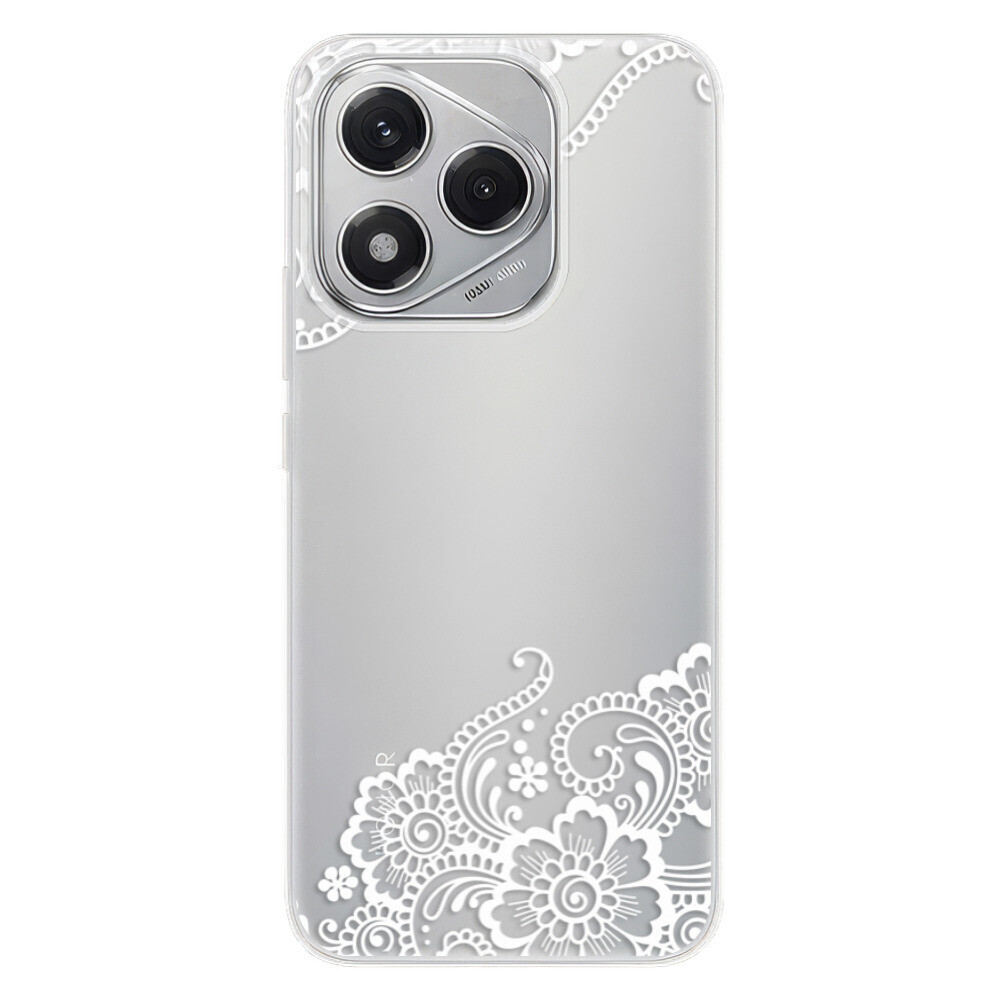 Odolné silikónové puzdro iSaprio - White Lace 02 - Honor 400 Lite