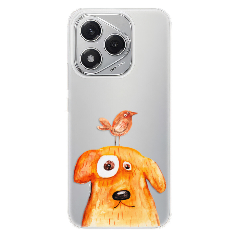 Odolné silikónové puzdro iSaprio - Dog And Bird - Honor 400 Lite