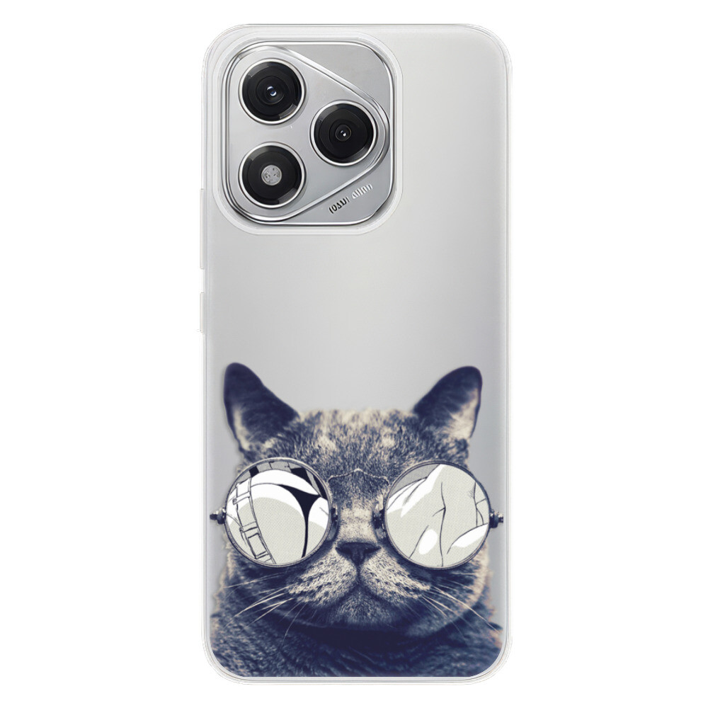 Odolné silikónové puzdro iSaprio - Crazy Cat 01 - Honor 400 Lite
