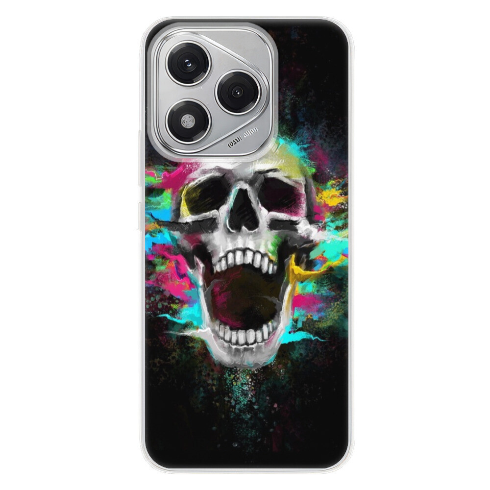Odolné silikónové puzdro iSaprio - Skull in Colors - Honor 400 Lite