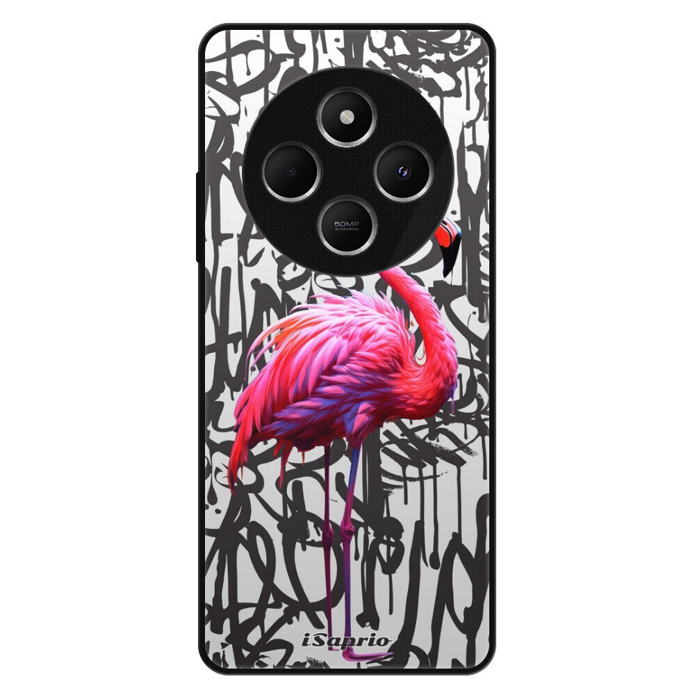 Lesklé puzdro Exclusive iSaprio - Flamingo Graffiti - Xiaomi Redmi 14C / Poco C75