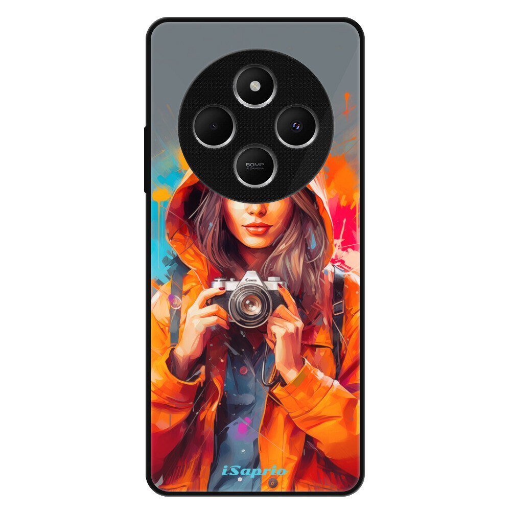 Lesklé puzdro Exclusive iSaprio - Girl with Camera - Xiaomi Redmi 14C / Poco C75