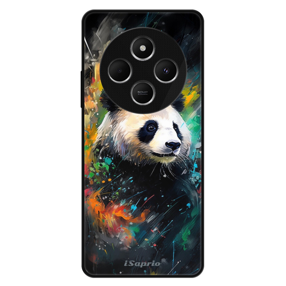 Lesklé puzdro Exclusive iSaprio - Abstract Panda - Xiaomi Redmi 14C / Poco C75