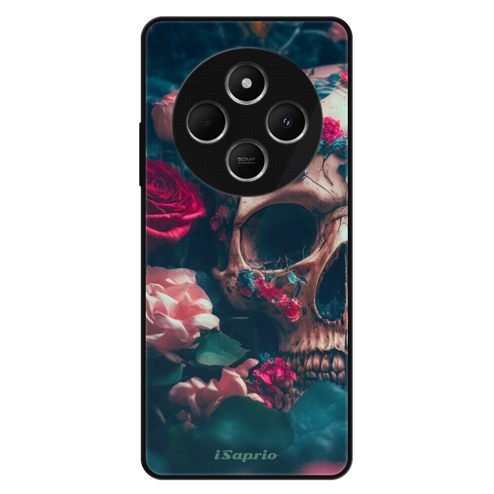Lesklé puzdro Exclusive iSaprio - Skull in Roses - Xiaomi Redmi 14C / Poco C75