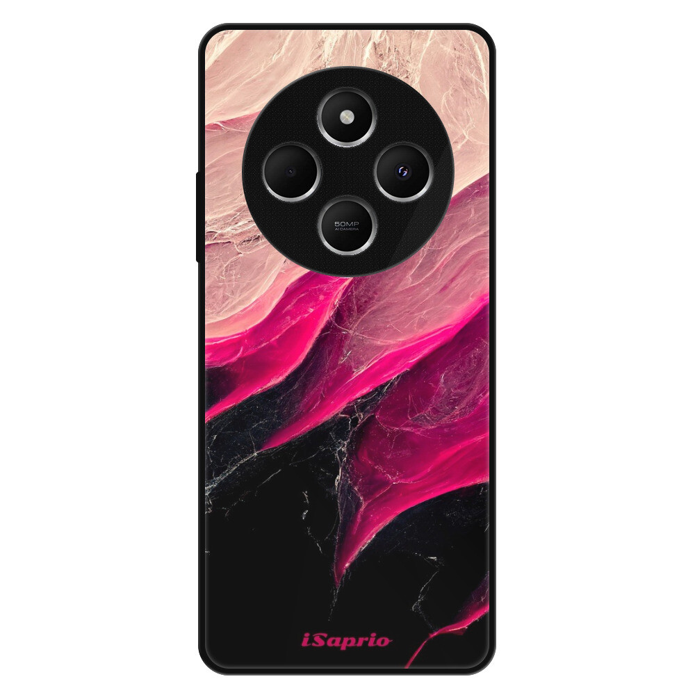 Lesklé puzdro Exclusive iSaprio - Black and Pink - Xiaomi Redmi 14C / Poco C75