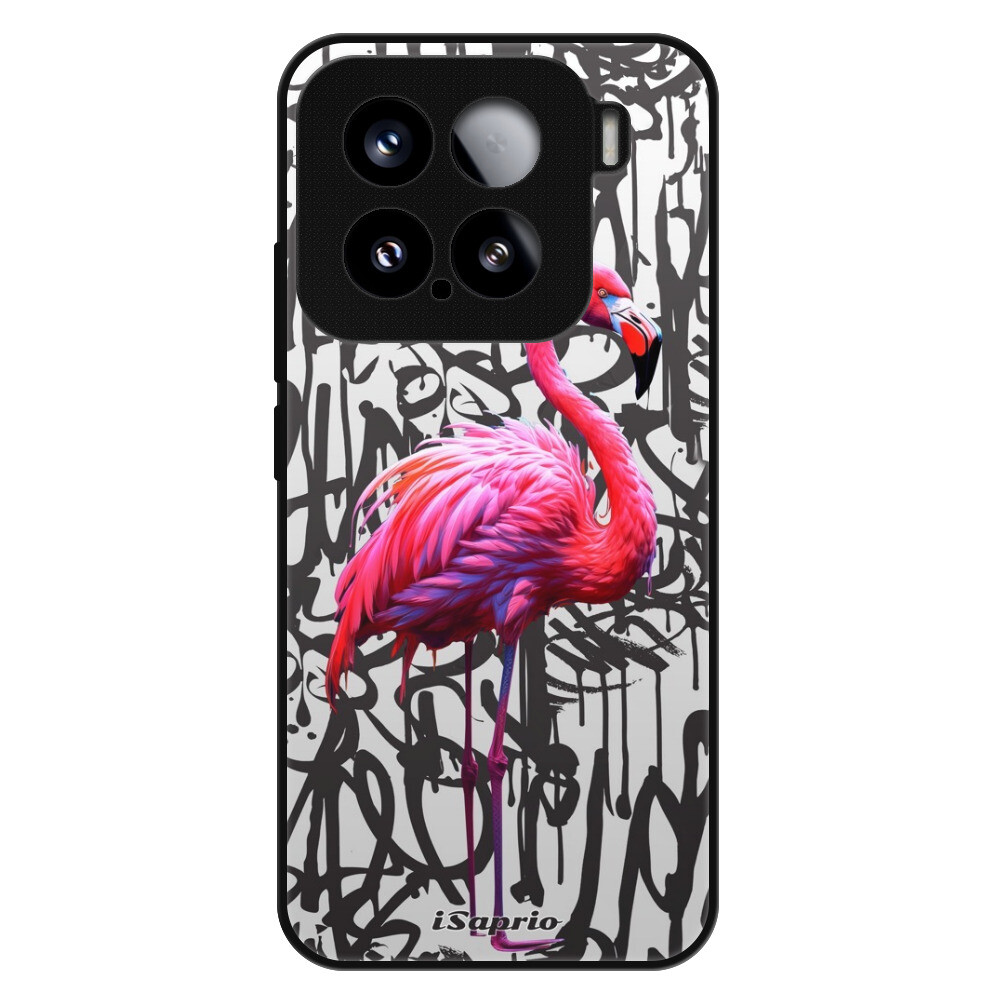 Lesklé puzdro Exclusive iSaprio - Flamingo Graffiti - Xiaomi 15