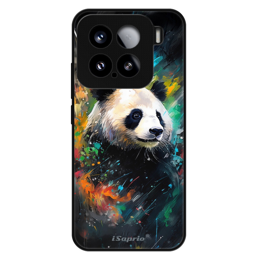 Lesklé puzdro Exclusive iSaprio - Abstract Panda - Xiaomi 15