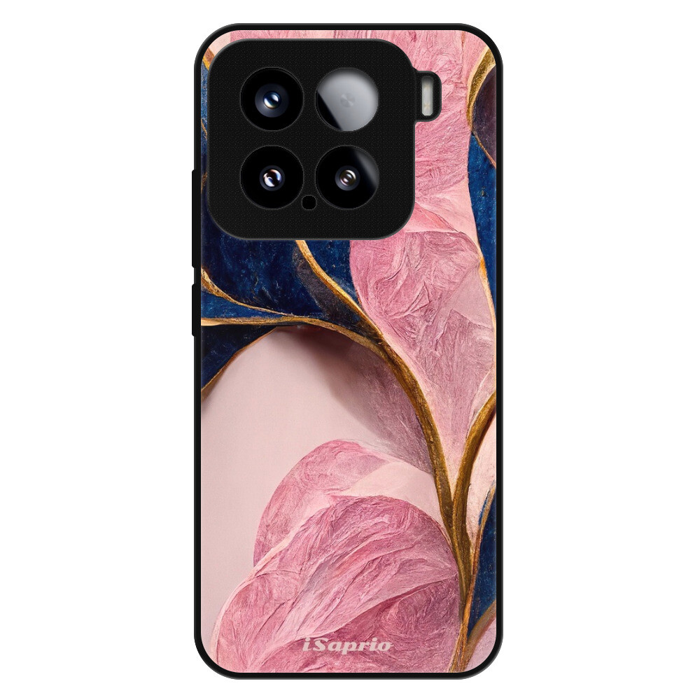 Lesklé puzdro Exclusive iSaprio - Pink Blue Leaves - Xiaomi 15