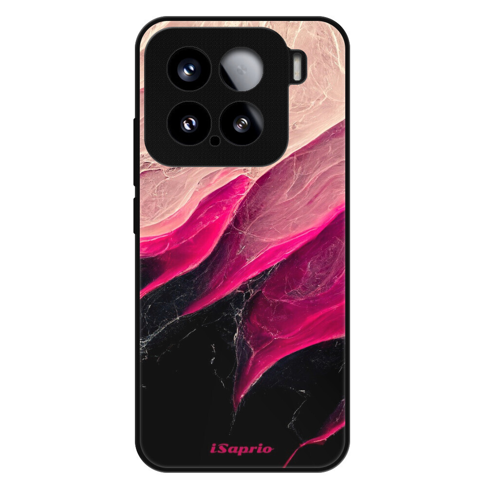 Lesklé puzdro Exclusive iSaprio - Black and Pink - Xiaomi 15