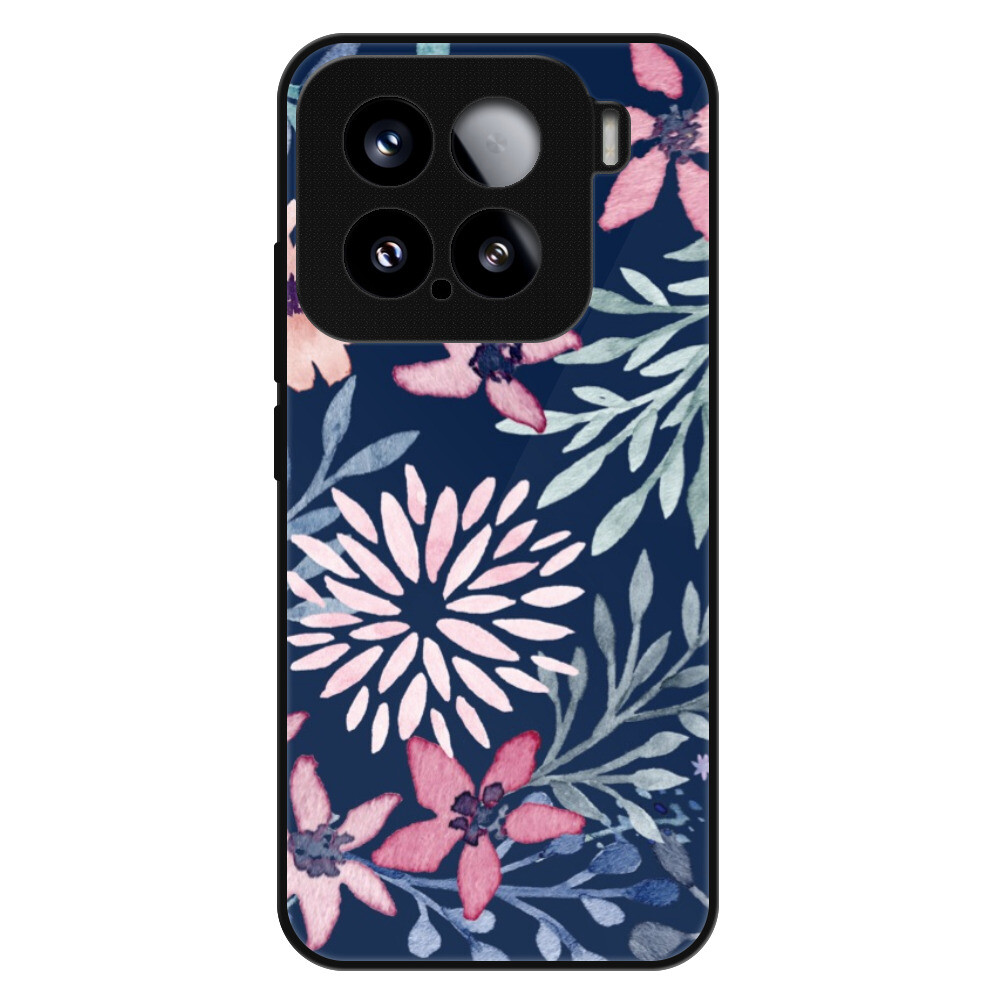 Lesklé puzdro Exclusive iSaprio - Leaves on Blue - Xiaomi 15