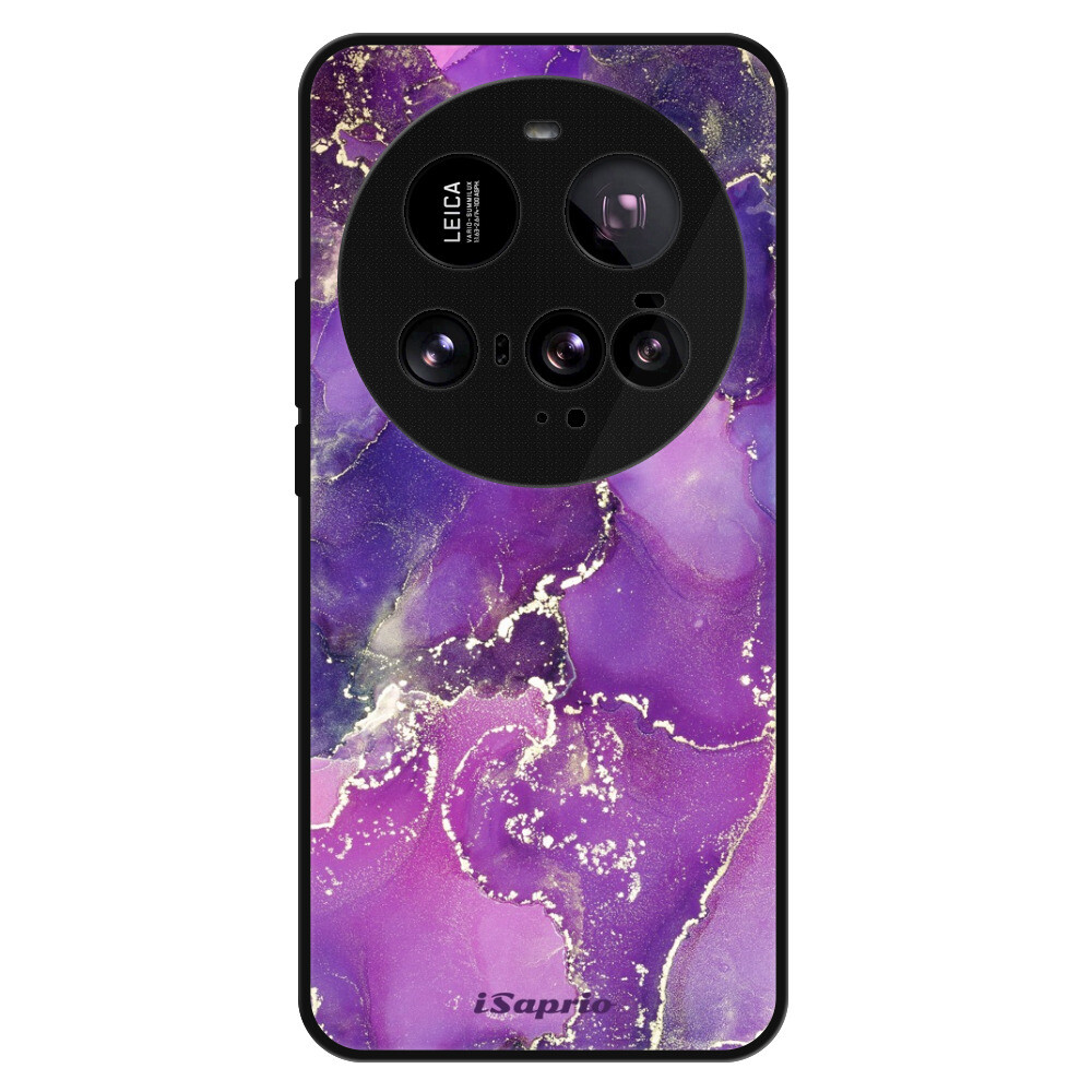 Lesklé puzdro Exclusive iSaprio - Purple Marble 10 - Xiaomi 15 Ultra