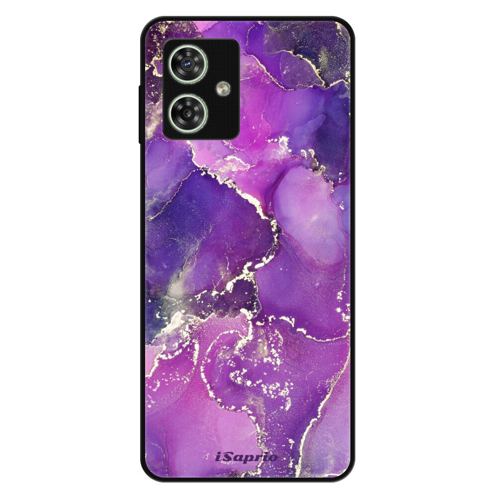 Lesklé puzdro Exclusive iSaprio - Purple Marble 10 - Motorola Moto G54 5G / G54 5G Power Edition