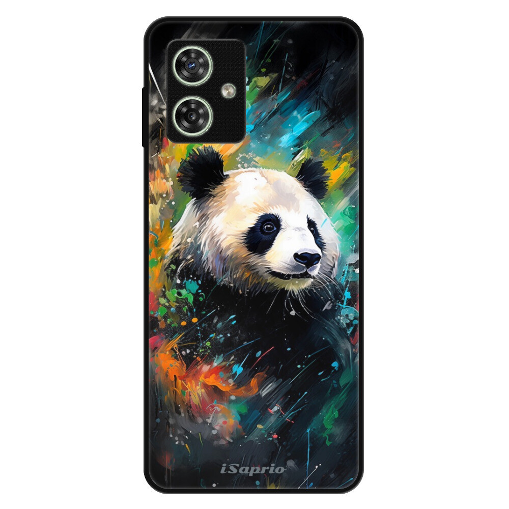 Lesklé puzdro Exclusive iSaprio - Abstract Panda - Motorola Moto G54 5G / G54 5G Power Edition