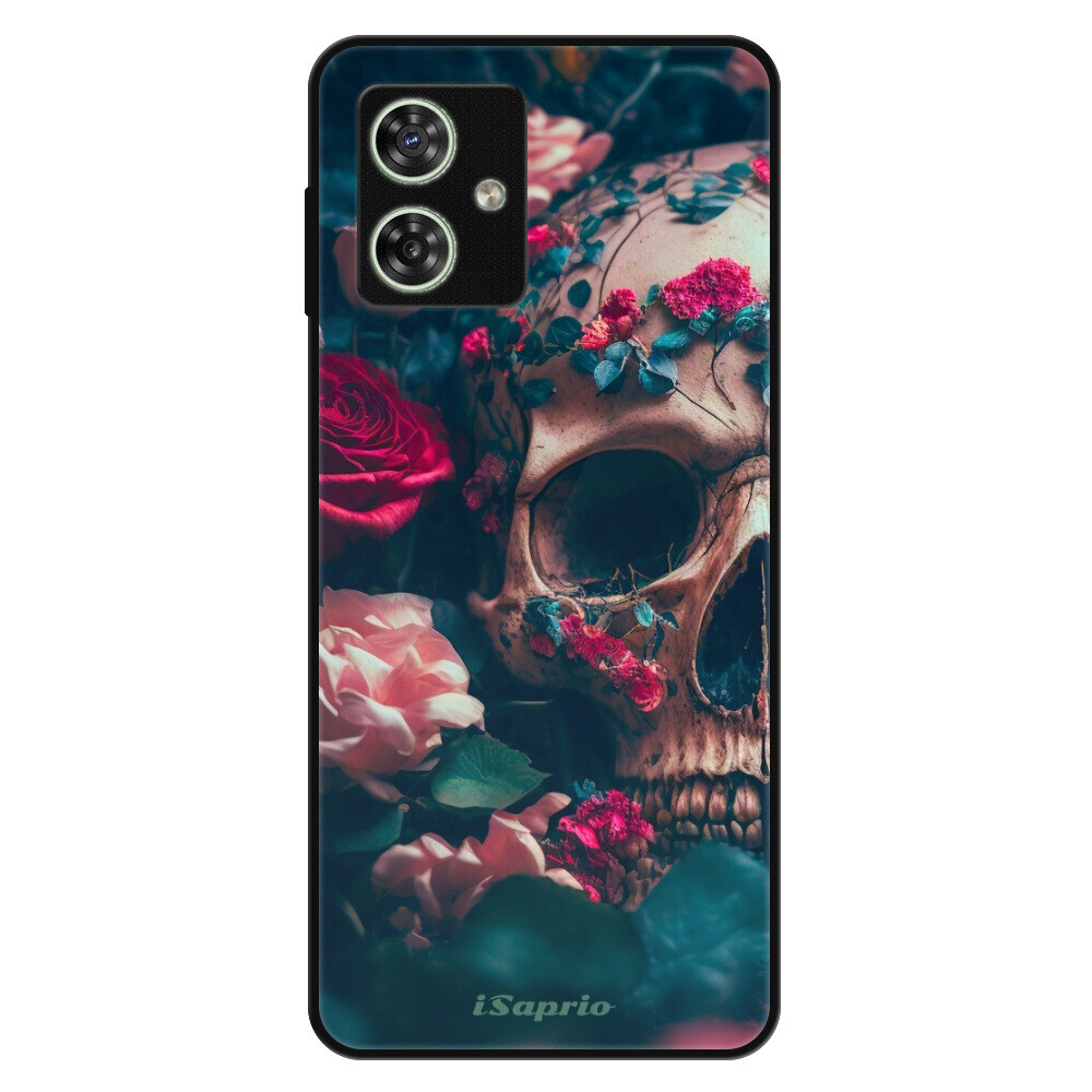Lesklé puzdro Exclusive iSaprio - Skull in Roses - Motorola Moto G54 5G / G54 5G Power Edition