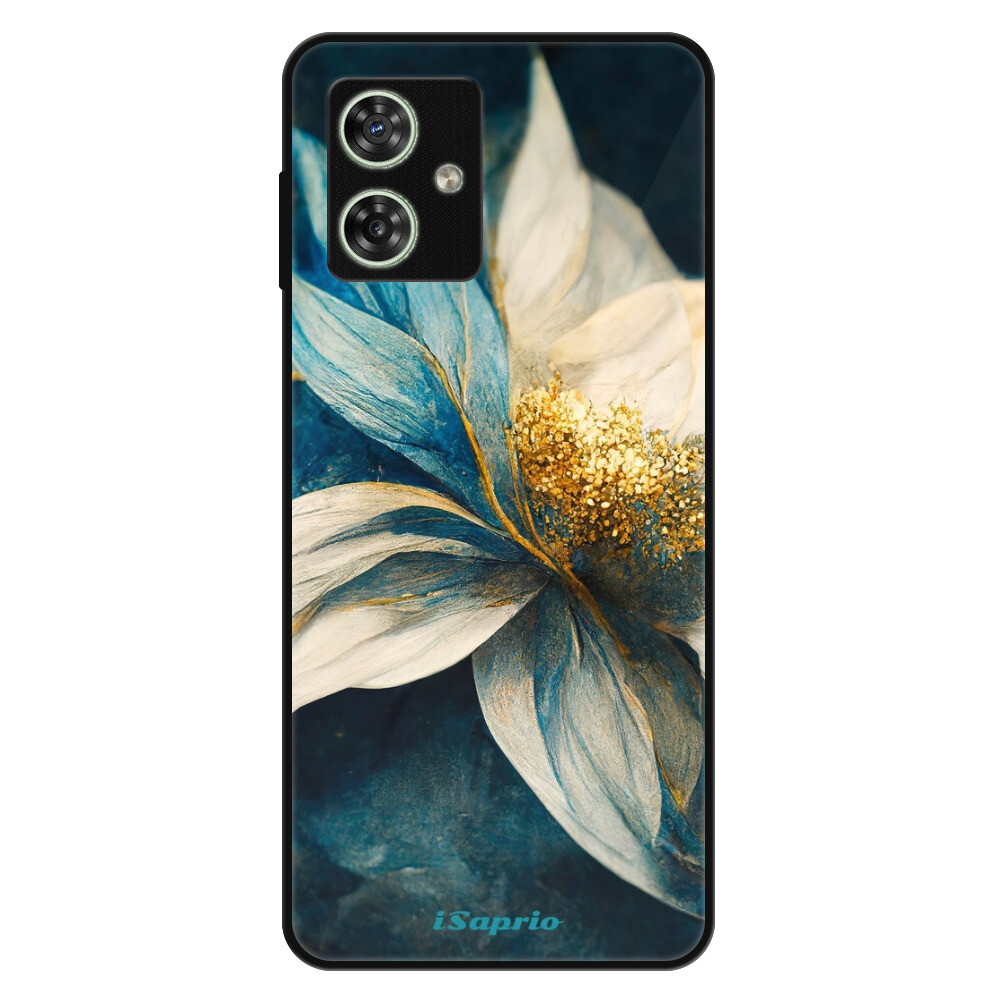 Lesklé puzdro Exclusive iSaprio - Blue Petals - Motorola Moto G54 5G / G54 5G Power Edition