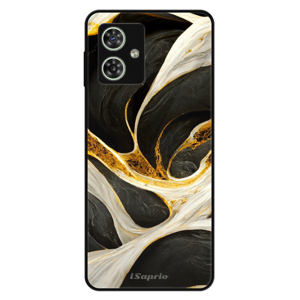 Lesklé puzdro Exclusive iSaprio - Black and Gold - Motorola Moto G54 5G / G54 5G Power Edition