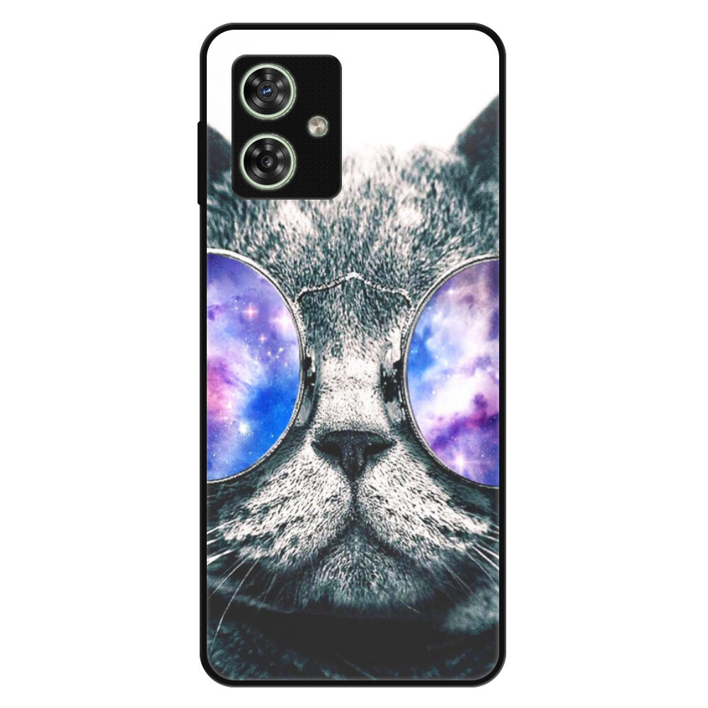 Lesklé puzdro Exclusive iSaprio - Galaxy Cat - Motorola Moto G54 5G / G54 5G Power Edition