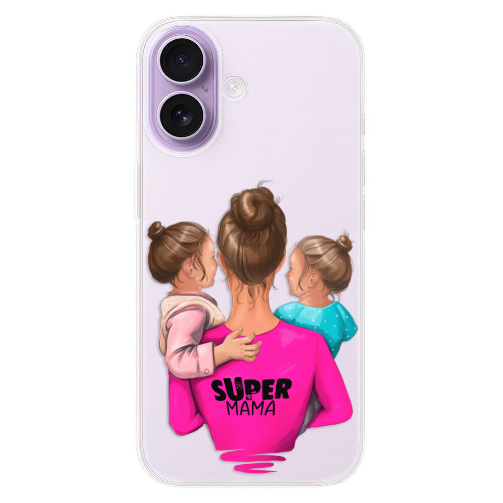 Odolné silikónové puzdro iSaprio - Super Mama - Two Girls - iPhone 17