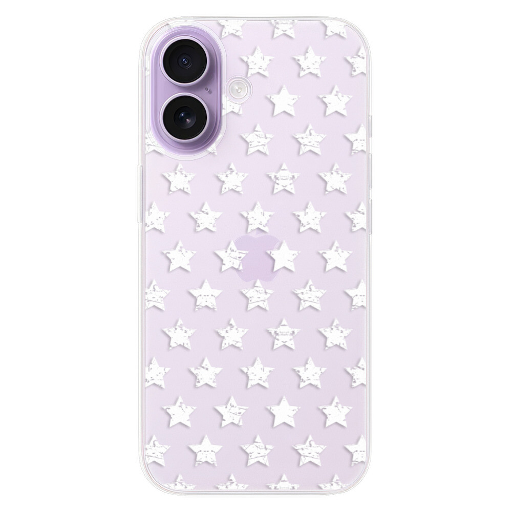 Odolné silikónové puzdro iSaprio - Stars Pattern - white - iPhone 17
