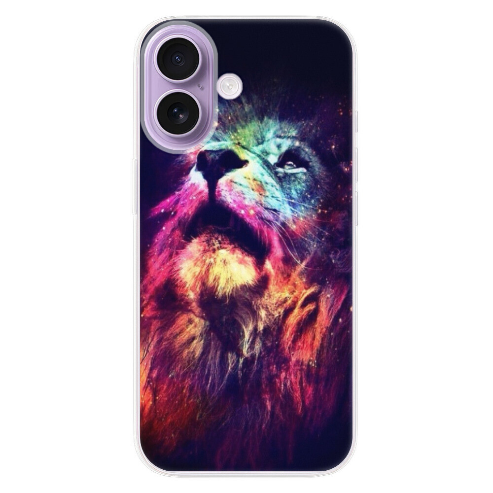 Odolné silikónové puzdro iSaprio - Lion in Colors - iPhone 17