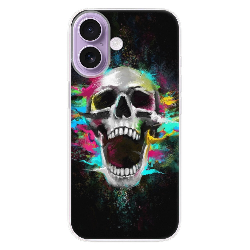 Odolné silikónové puzdro iSaprio - Skull in Colors - iPhone 17