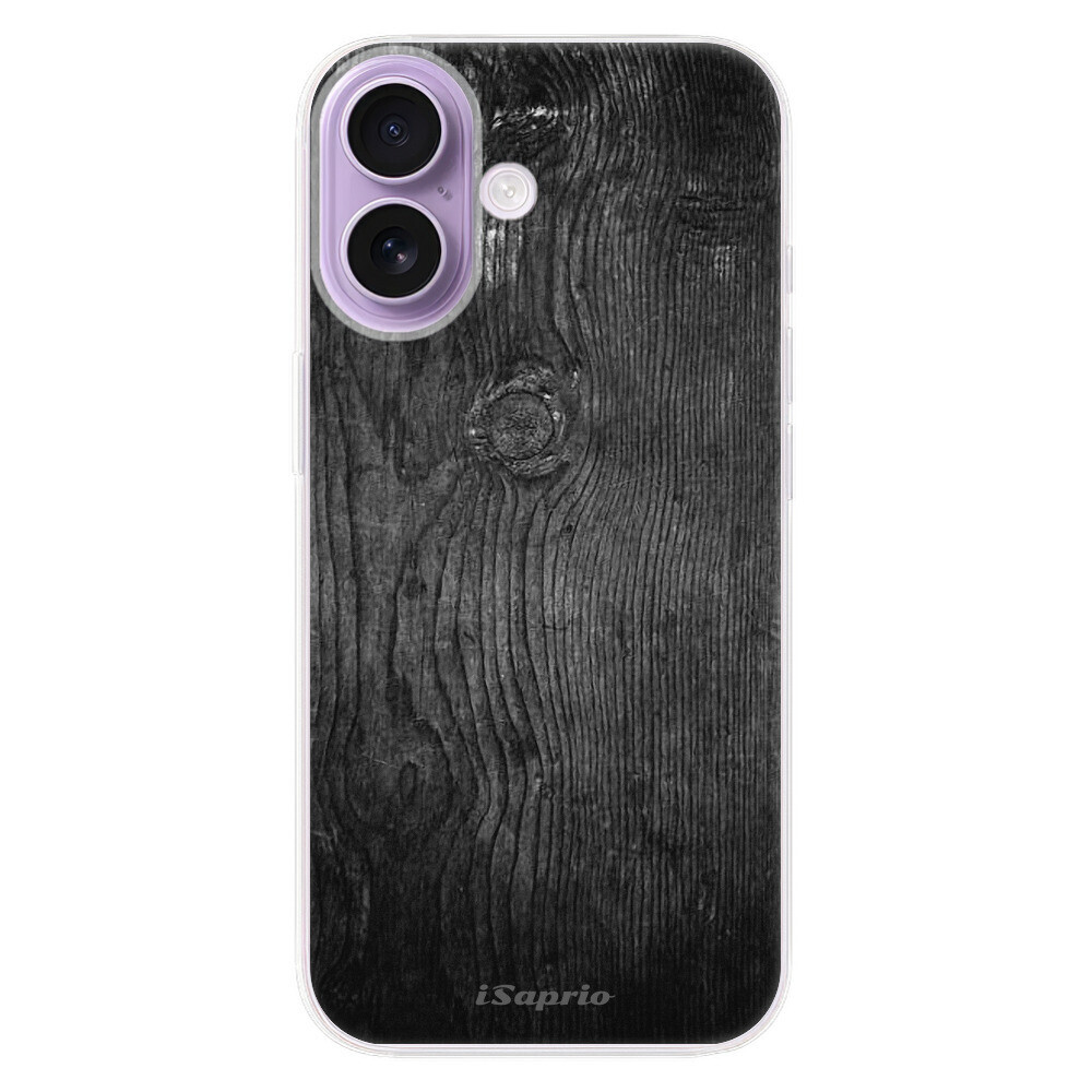 Odolné silikónové puzdro iSaprio - Black Wood 13 - iPhone 17