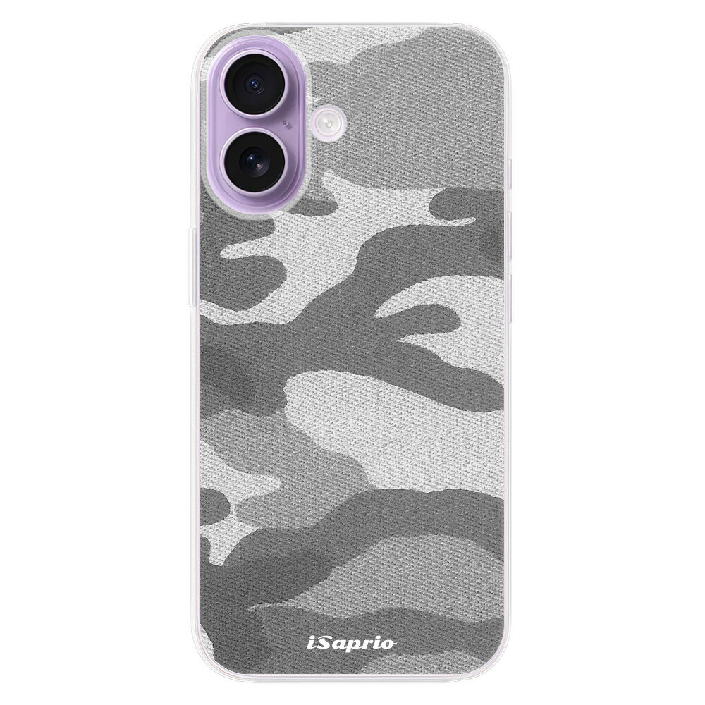 Odolné silikónové puzdro iSaprio - Gray Camuflage 02 - iPhone 17