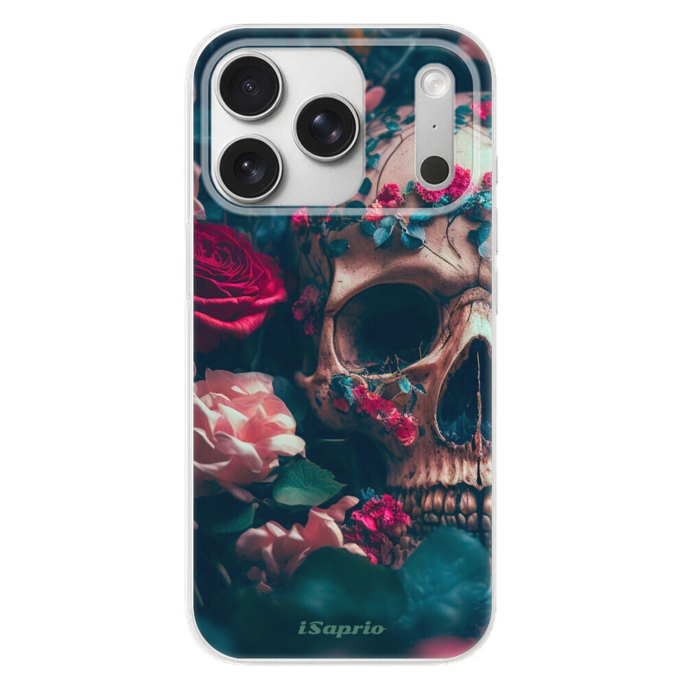Odolné silikónové puzdro iSaprio - Skull in Roses - iPhone 17 Pro