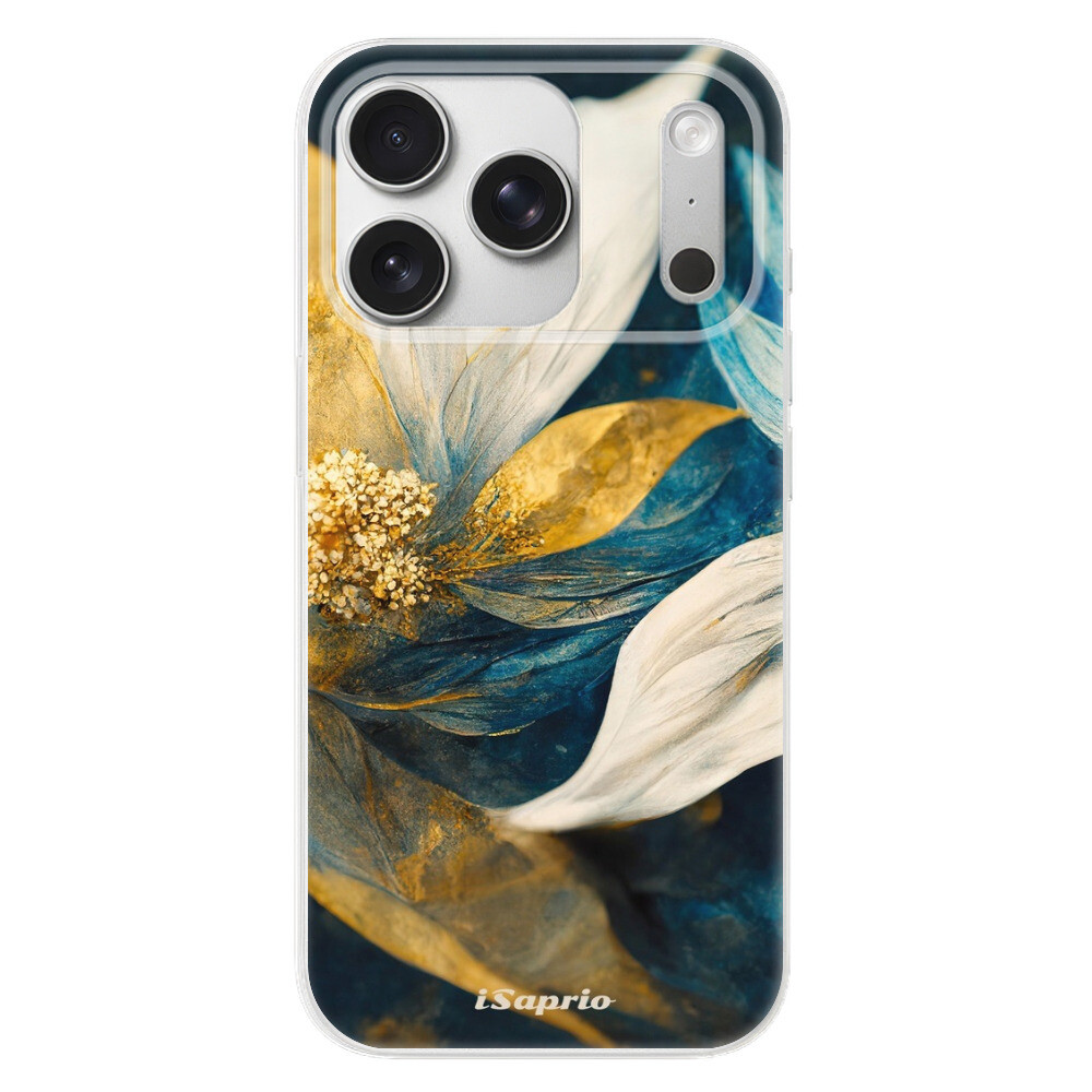 Odolné silikónové puzdro iSaprio - Gold Petals - iPhone 17 Pro