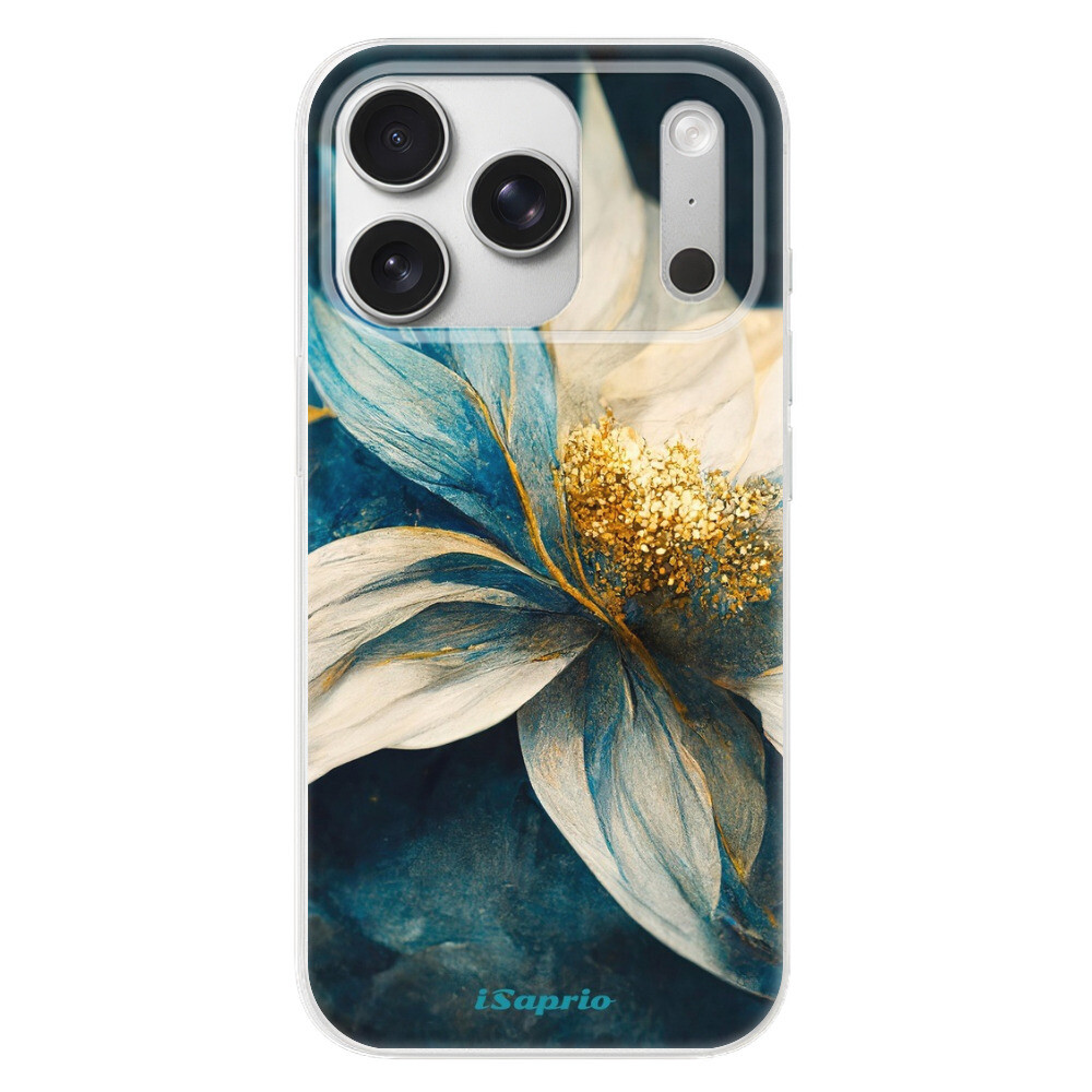 Odolné silikónové puzdro iSaprio - Blue Petals - iPhone 17 Pro