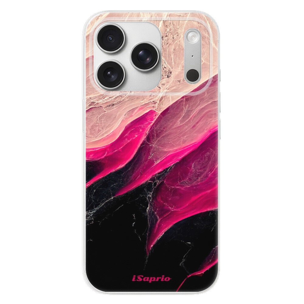 Odolné silikónové puzdro iSaprio - Black and Pink - iPhone 17 Pro