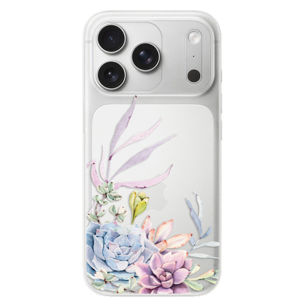 Odolné silikónové puzdro iSaprio - Succulent 01 - iPhone 17 Pro