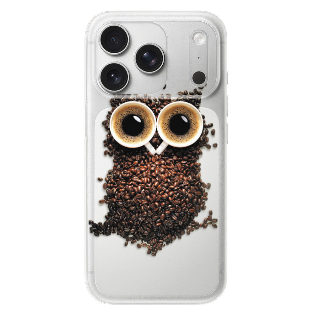 Odolné silikónové puzdro iSaprio - Owl And Coffee - iPhone 17 Pro