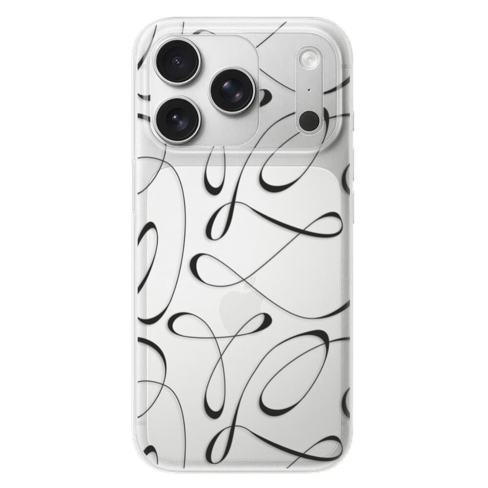 Odolné silikónové puzdro iSaprio - Fancy - black - iPhone 17 Pro
