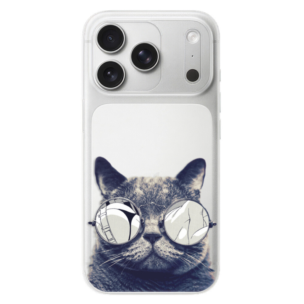 Odolné silikónové puzdro iSaprio - Crazy Cat 01 - iPhone 17 Pro