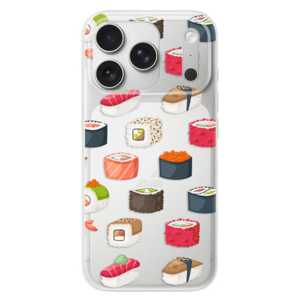 Odolné silikónové puzdro iSaprio - Sushi Pattern - iPhone 17 Pro