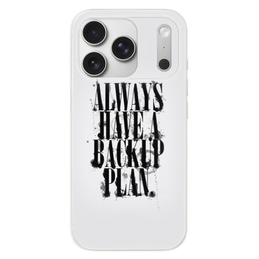 Odolné silikónové puzdro iSaprio - Backup Plan - iPhone 17 Pro