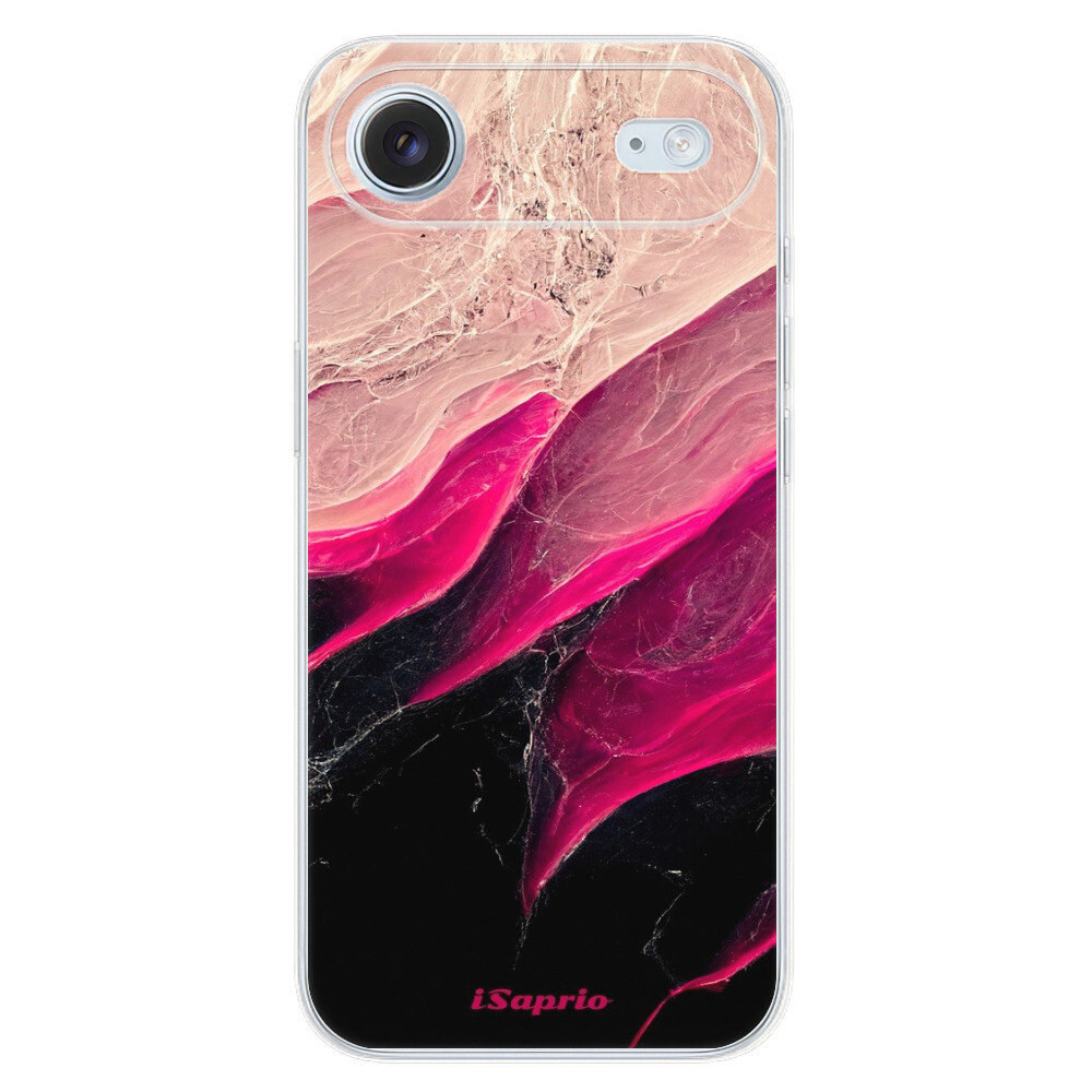 Odolné silikónové puzdro iSaprio - Black and Pink - iPhone 17 Air